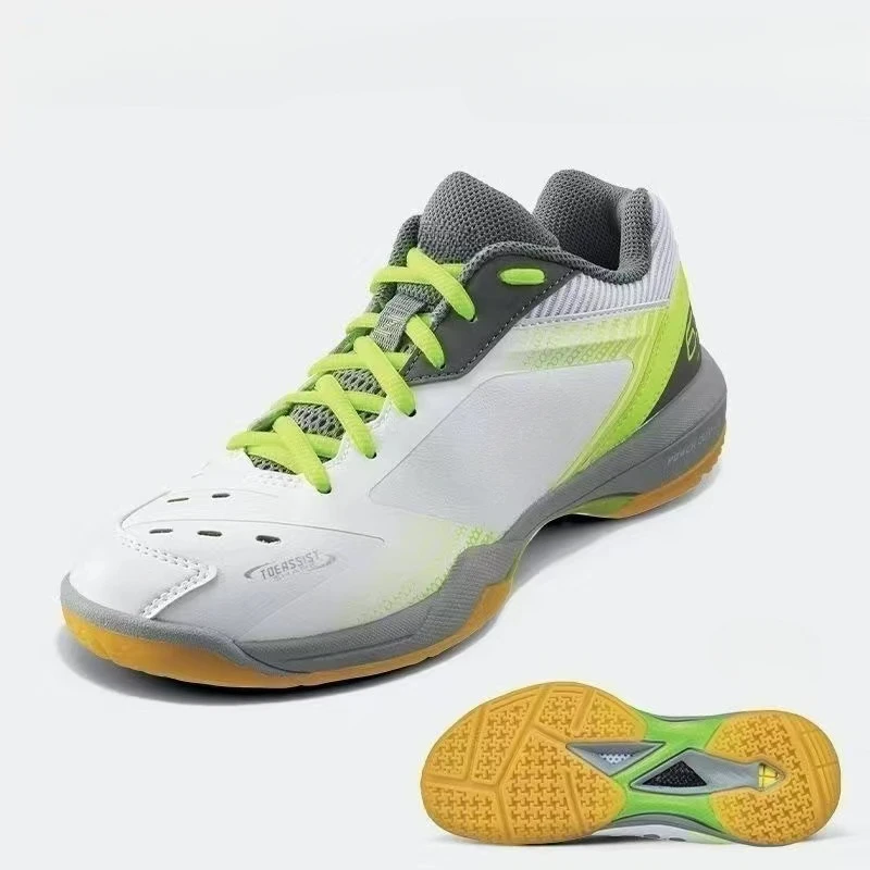 2024 New Badminton Shoes For Unisex Comfortable Tennis Shoes Men Women Leather Badminton Training Couples Indoor Court Shoe