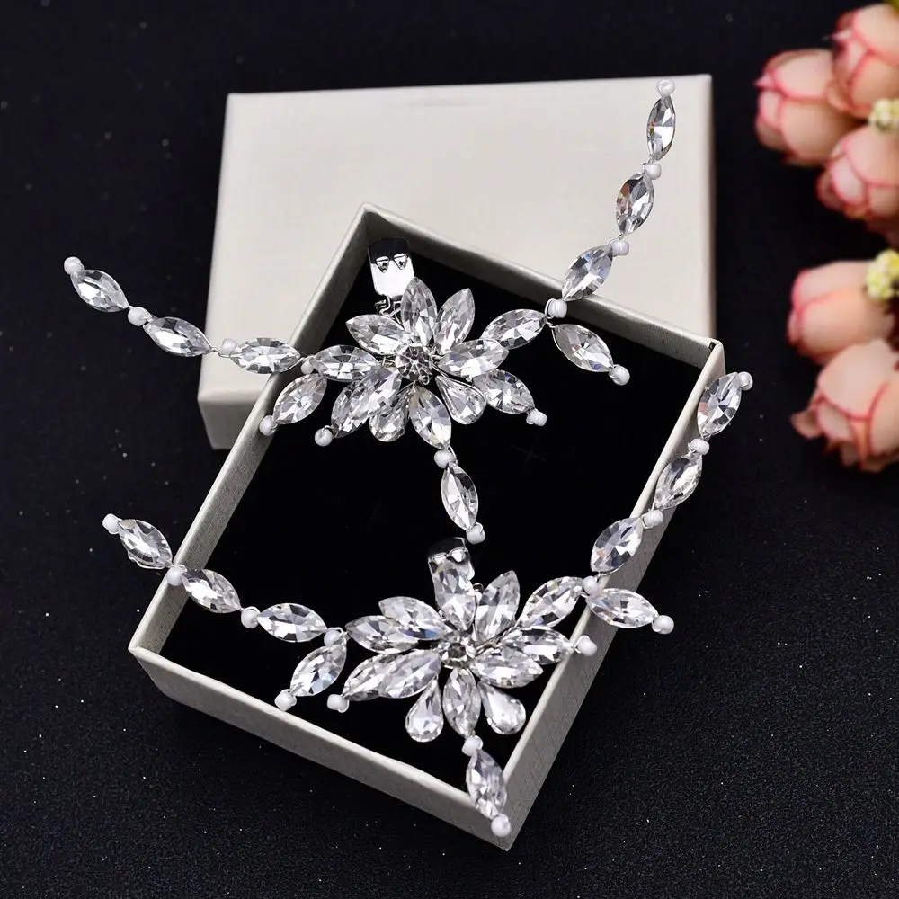 1 pair Women Pearl Brooch Shoe Accessories Shiny Decorative Clips Charm Buckle Wedding Shoe Decorations Shoe Clip