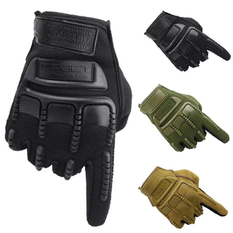 

New Color Bullet Men's Gloves Non slip Full Finger Multi finger Gloves Neutral Power Outdoor Bicycle Motorcycle Gloves