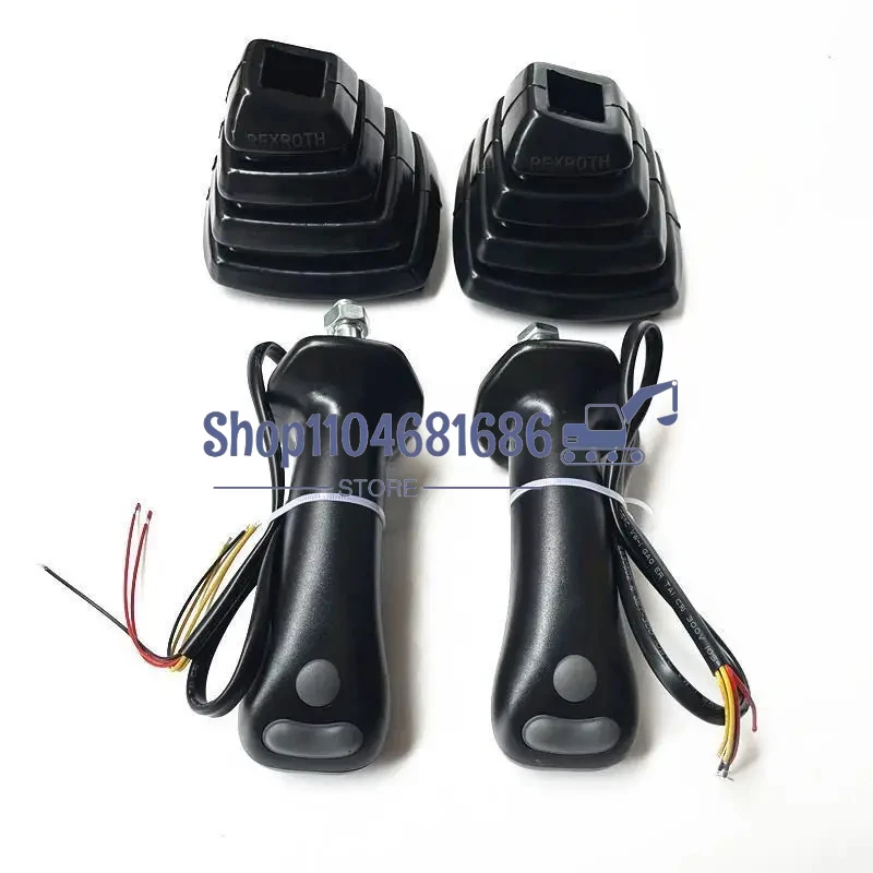 

For Rexroth Longgong Xcmg Liugong Jcm Yuchai Sany 35 55 60 65 75 Excavator Three Button Joystick Handle Glue Dust Cover Parts