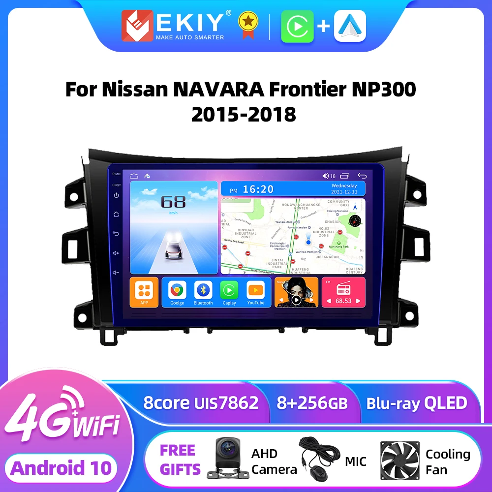 

EKIY T7 QLED DSP Android Auto Radio For Nissan NAVARA Frontier NP300 2015-2018 Multimedia Player 2din DVD GPS Navigation Carplay