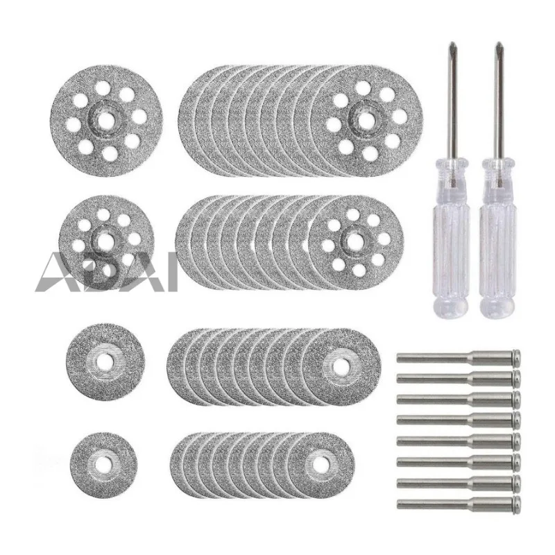 

50 piece set of diamond cutting blades, woodworking metal special wheel saw blade, double mesh thickening slicing tool