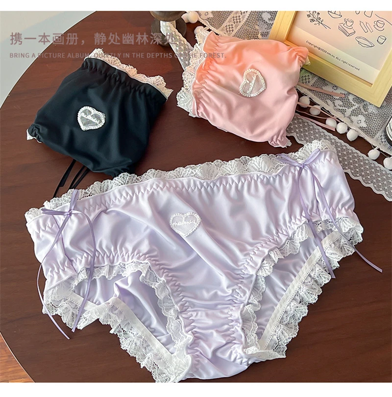 Sexy panties Plus size ropa interior femenina lace lenceria sweet calzones para mujer high elasticity underwear women Lingerie