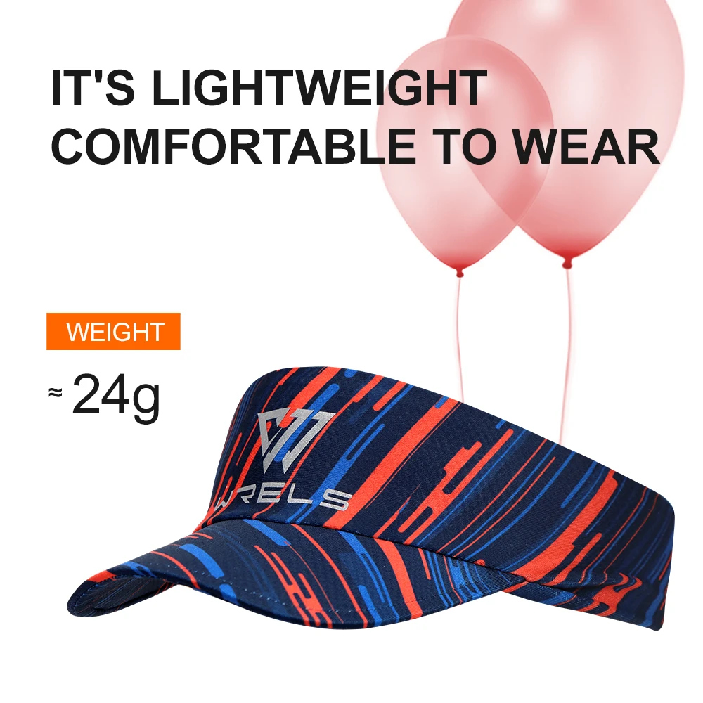 WRELS Lightweight Sun Hat Sports Cooling Stretchy Visor Men  Women Mesh Baseball Cap Top Empty Sweat-Absorbing Tennis Golf Cap