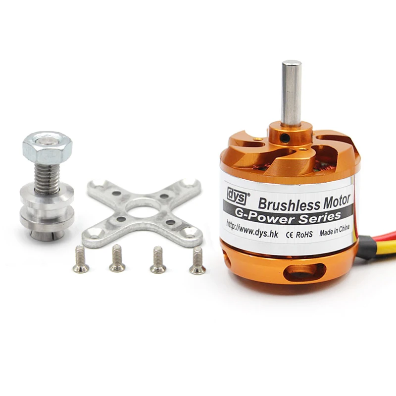 DYS D3536 3536 750KV 910KV 1000KV 1250KV 1450KV Brushless Motor  2~4S Lipo 5.0mm Shaft Suitable for Fixed-wing Helicopter Drones