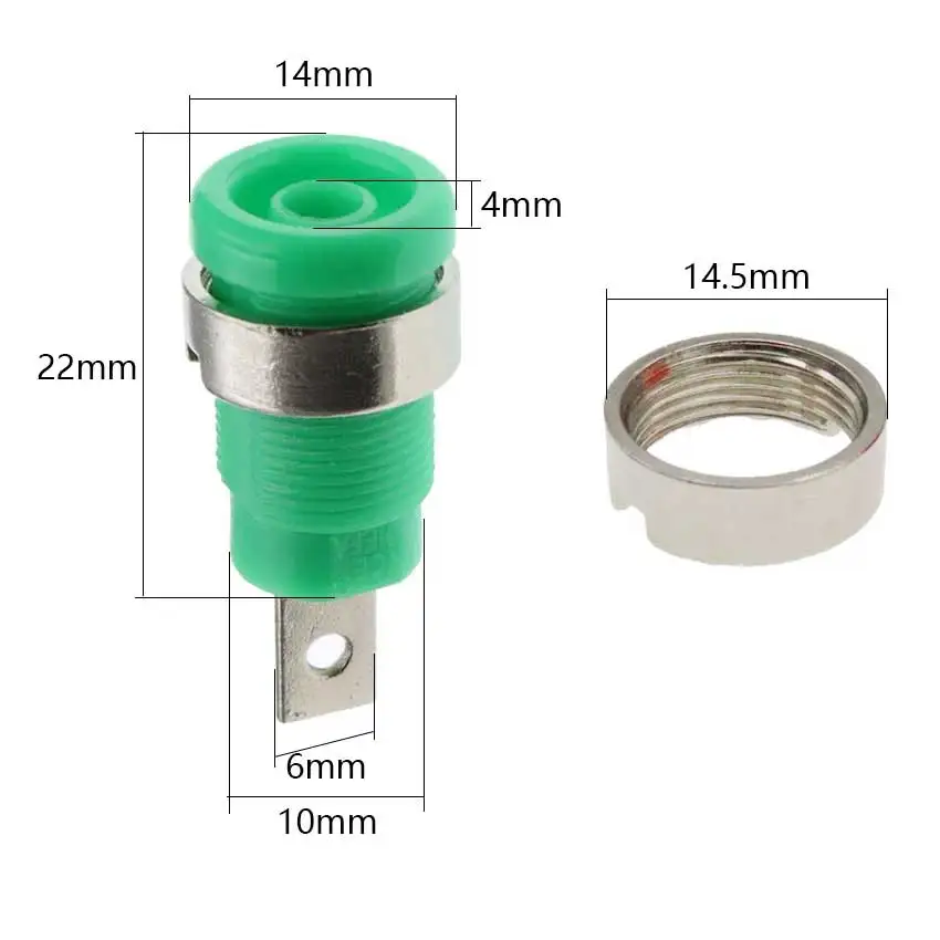 cltgxdd 1pc 4MM Binding Post Multimeter Instrument Banana Socket High-voltage Sheathed Terminal Test Probe Connector