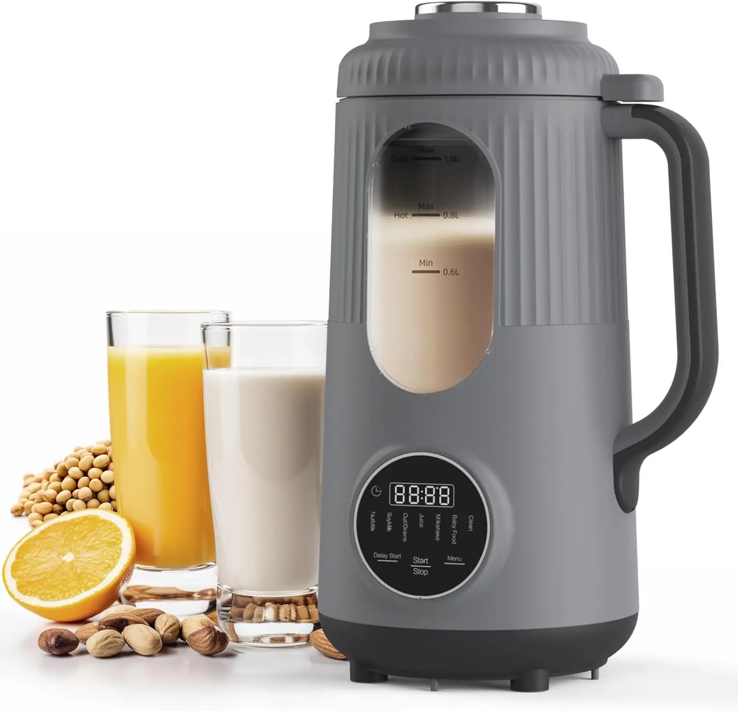 

8 in 1 Nut Milk Maker,35oz(1000ml) Automatic Homemade Almond, Oat,Blenders,Plant-Based Milk and Non-Dairy Beverages, Milk Maker