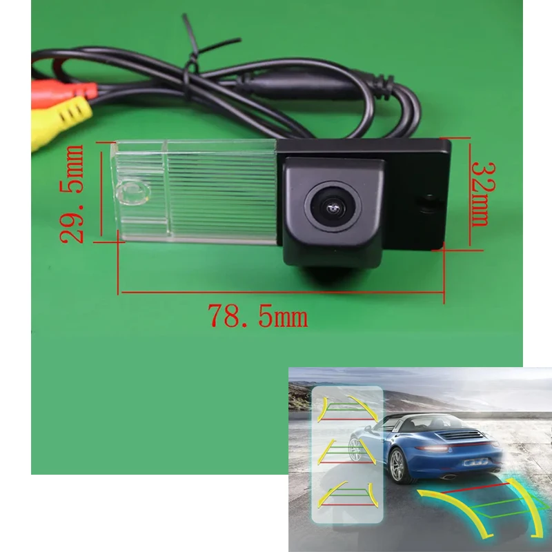 For Kia Cerato RIO Reverse Camera CCD HD Dynamic Trajectory Tracks Car Rear View Parking Vehicle Backup Camera