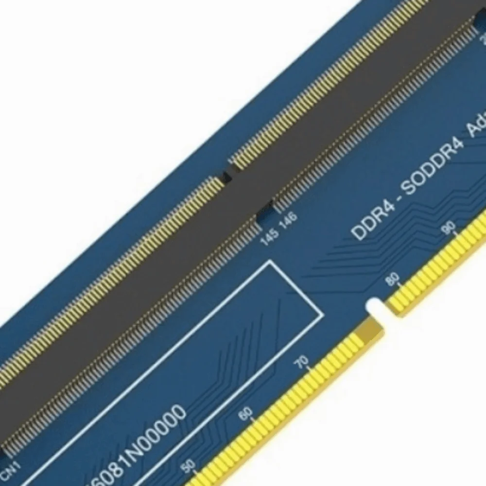 Notebook DDR4 to Desktop DDR4 DDR4 Memory Adapter 5.26in×1.38in 4 Layered PCB Laptop To Desktop Adapter SO DIMM Converter