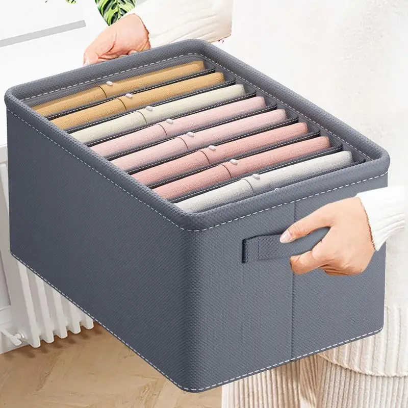 

Cloth Organizer Storage Box Foldable Underwear Drawer Organizer And Closet Dividers With Portable Handles Storage Box