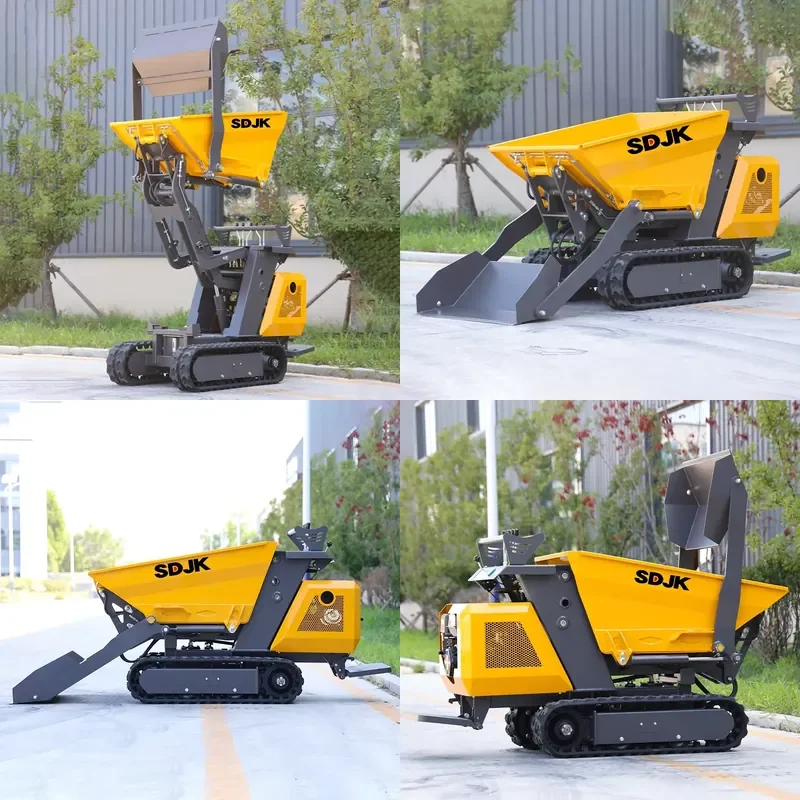 

Mini Dumper Truck Crawler Small Hydraulic Agricultural Dump Transporter Truck Mini Dumper 500kg 800kg for Sale