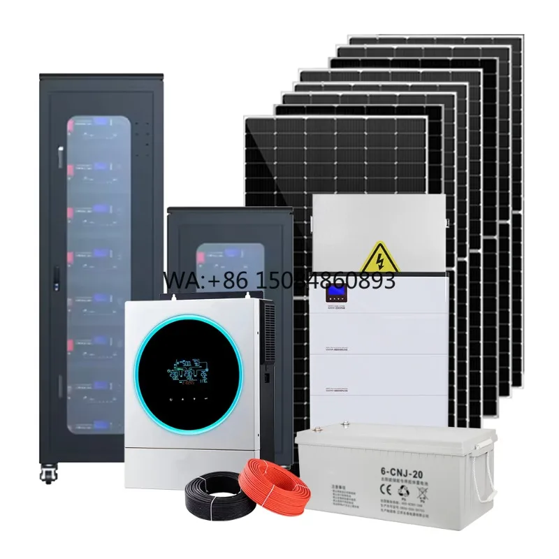 Full Package Balcony Storage Use 5kw 10kw 15kw Battery Pack Power off Grid Hybrid for Home Panels Mounting Solar Energy System