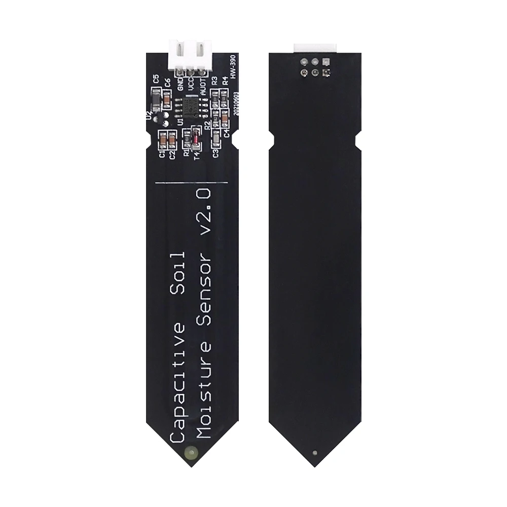 Capacitive Soil Moisture Sensor Module Not Easy to Corrode Wide Voltage Wire 3.3~5.5V Corrosion Resistant W/ Gravity for Arduino