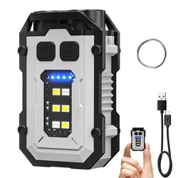 UiT-Mini lampe de poche LED aste EDC, porte-clés de type C, lampe de travail ultra injuste, lanterne de camping avec aimant, torche d'urgence, faillite