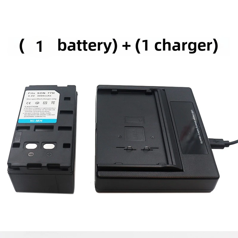 충전식 배터리 4000mAh NP-77H 소니 NP-55 NP-66 NP-67 NP-68 NP-77 NP-77H NP-98 충전기 용 교체 Ni-Mh 카메라 배터리