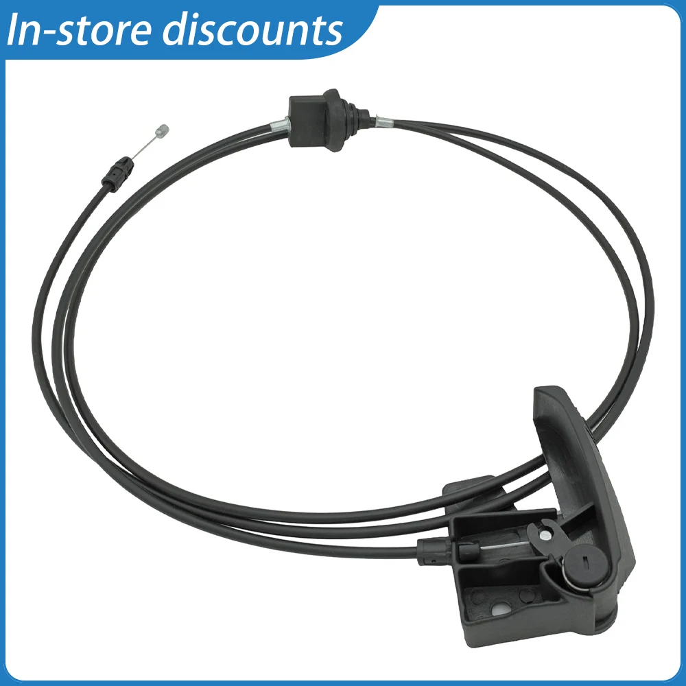 

High Quality Hood Latch Release Cable & Handle Assembly for Cadillac Chevy GMC Models 1999-2007, OEM Replacement 15142953