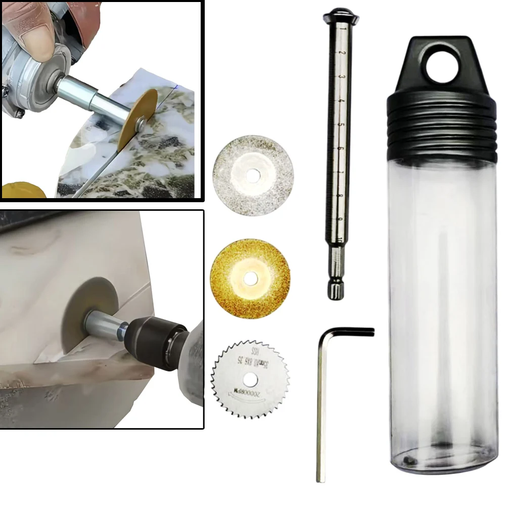 

Circular Saw Cutting Discs 35mm with Hex Shank Extension Rod and Wrench Set for For wood Metal Stone Cutting Using Rotary Tools