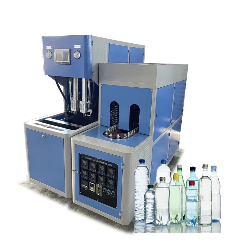 WATON Semi-automatic 2 Cavity PET Blower Machine For Making Plastic Bottles