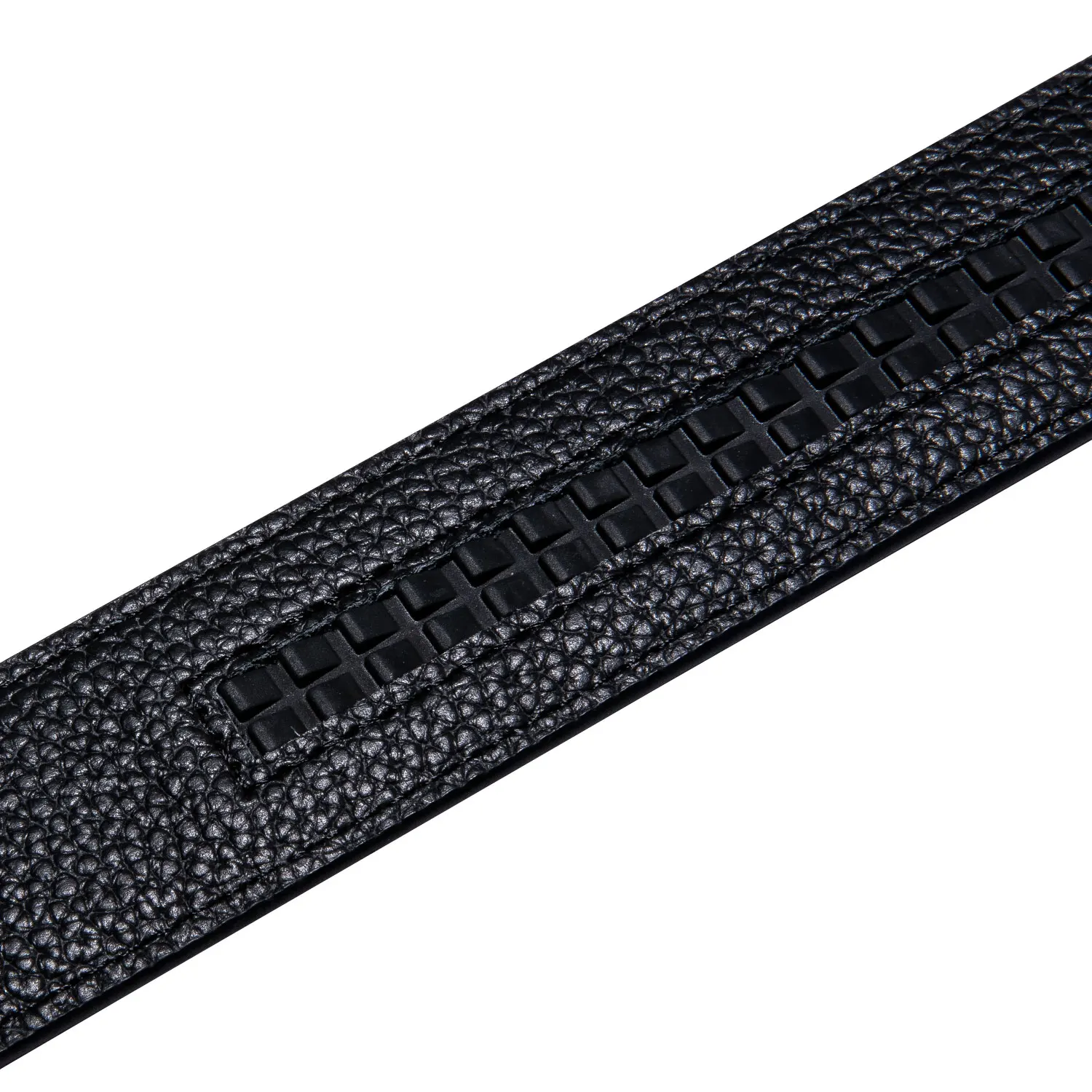 3.5cm wide Luxury Leather Belts for Men Automatic Buckle Blue Men\'s Belt without Buckle 130CM