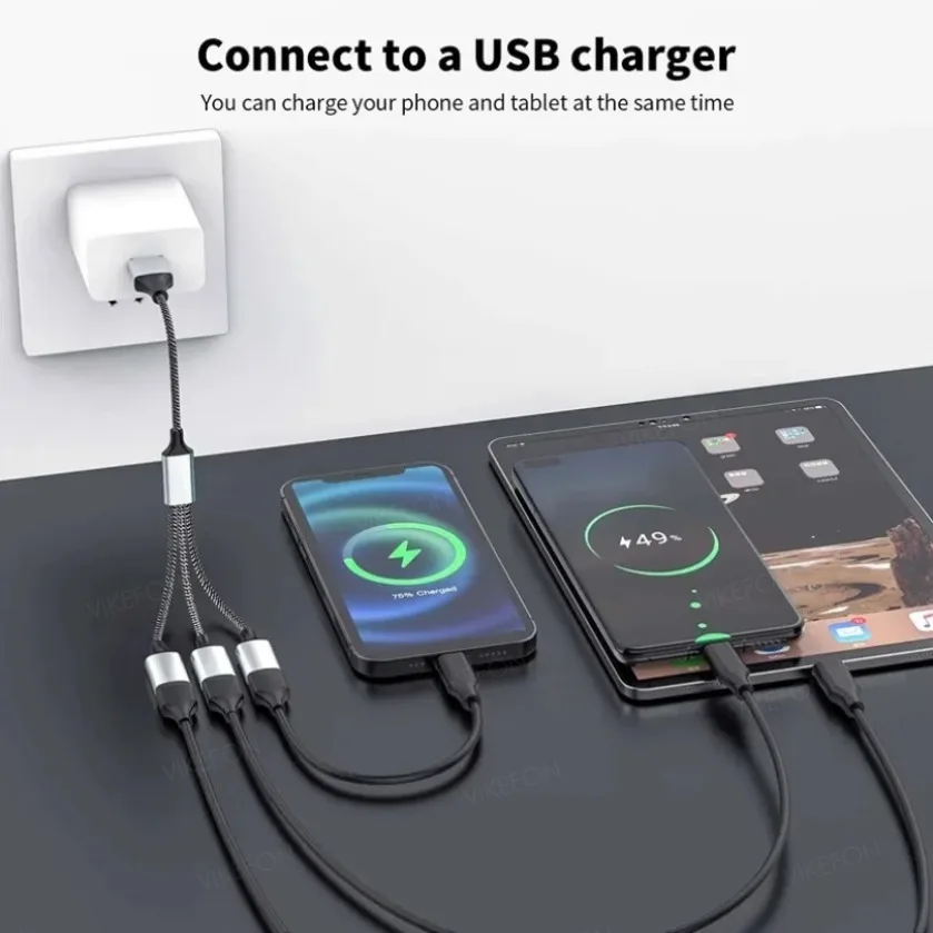 4 Ports USB Splitter Hub OTG Extension Adapter Multiple USB Expander Docking Station Power Charger For Laptop PC Cell Phones