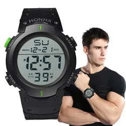 Orologi sportivi da uomo a LED Orologio digitale da uomo delle migliori marche Orologio elettronico da uomo in gomma multifunzionale Fitnes Atleta cronometraggio Reloj