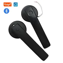 Tuya Bluetooth Smart Handle Lock For Wooden Door Digital Lever Door Lock Fingerprint Cerradura Inteligente