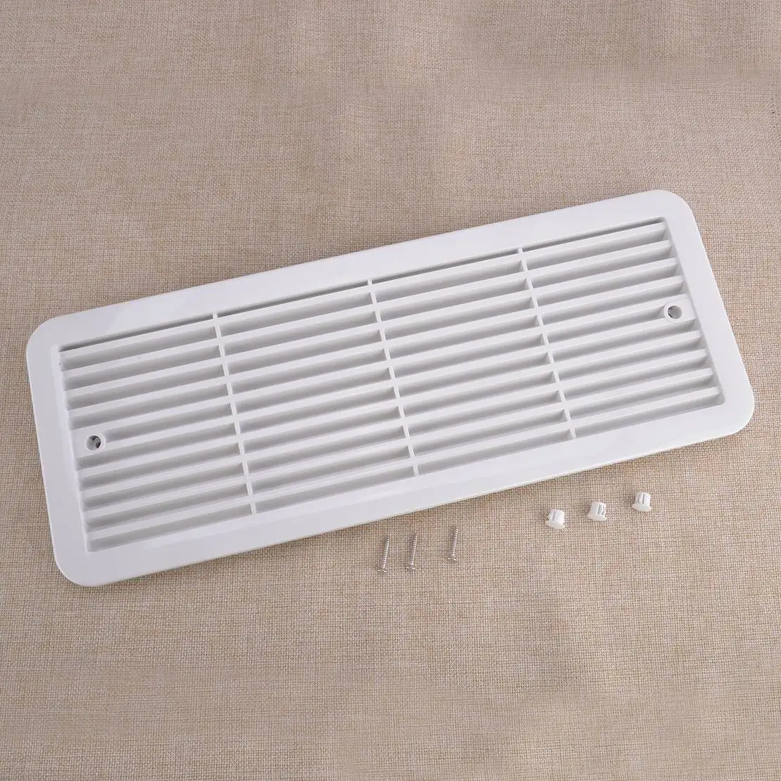 62445480 White Fridge Vent Mounting Grille fit for Campervan Caravan Trailer RV Camper