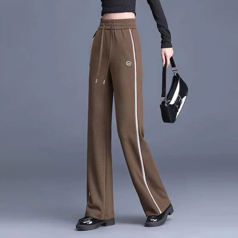 2025 Autumn Elastic High Waist Pockets to Make You Look Slim Age-reducing Casual and Versatile Trousers