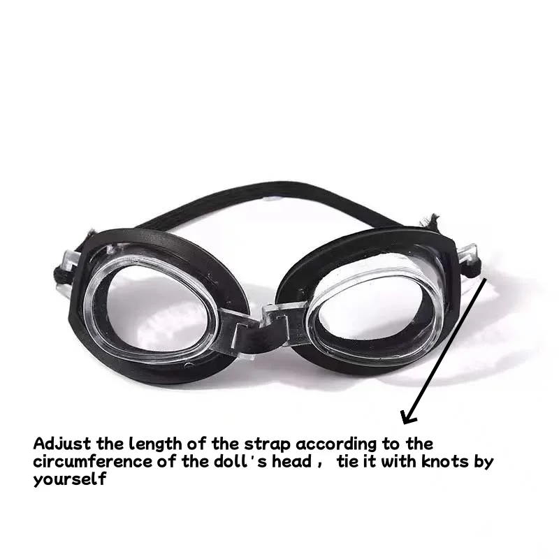 Labubu Doll Elastic Band Swimming goggles 8cm Doll Swimming goggles Accessories Submarine Mirror for Labubu doll