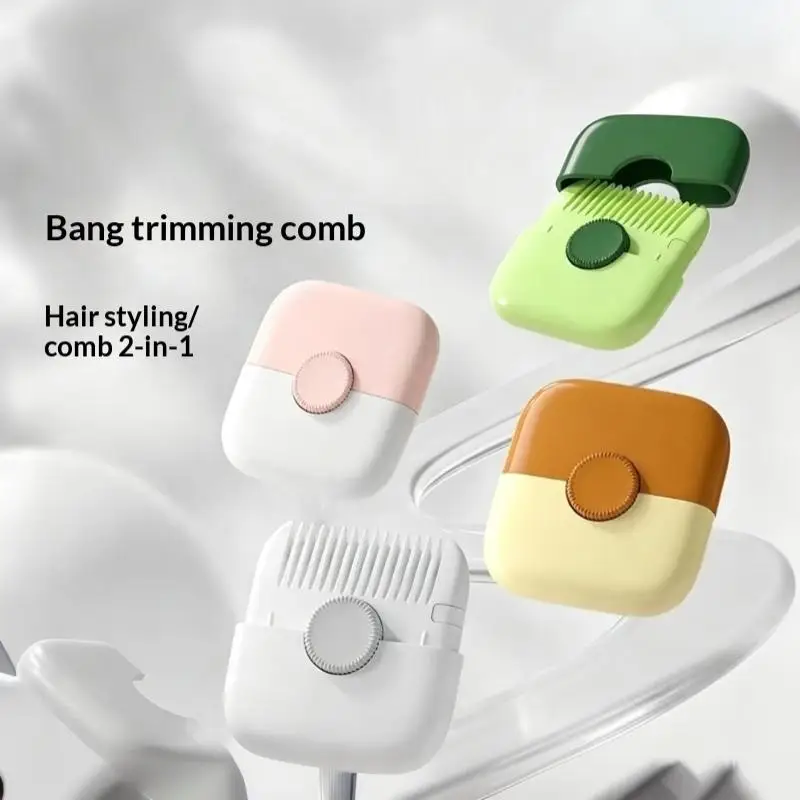 Dual Edge 2 in 1 Baby Hair Cutting Comb Portable Non-Slip Hairdressing Comb for Toddler Adult Home Daily Grooming