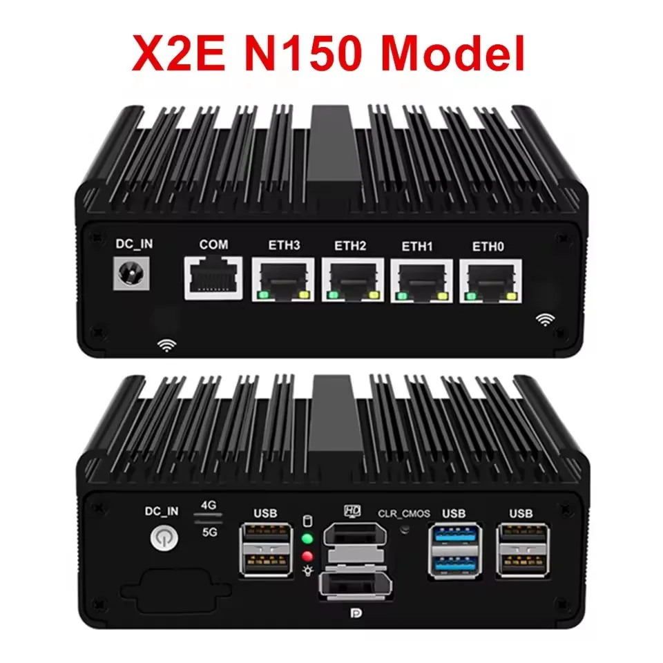 Topton Mini PC N150 J6412 J5005 4x2.5G LAN