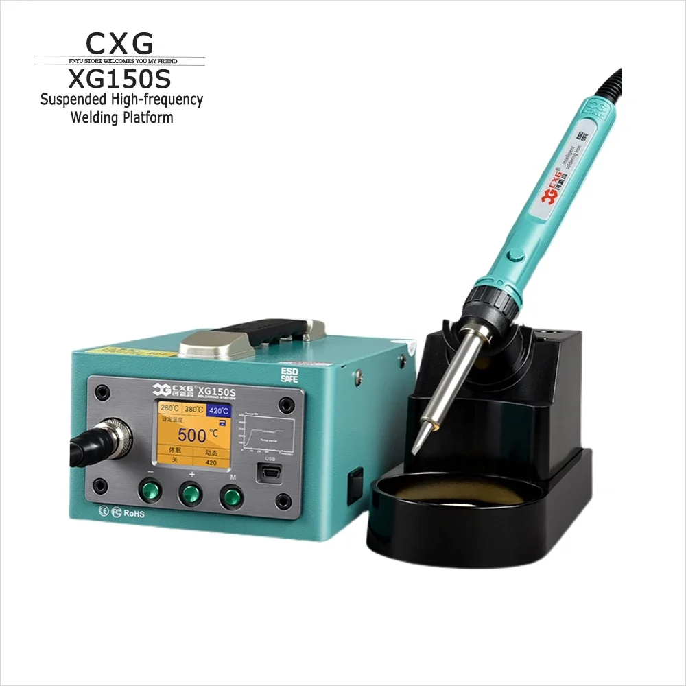 

CXG XG150S 150 Вт подвесная сварочная станция XG100S 100 Вт XG200S 200 Вт XG300S 300 Вт высокочастотный цифровой дисплей ESD электрический утюг