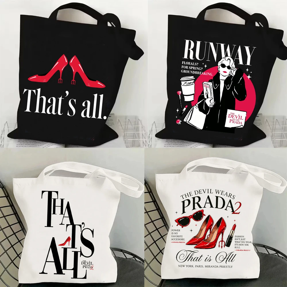 Women Bags Prada - The Devil Wears Prada 2 Canvas-Tasche,