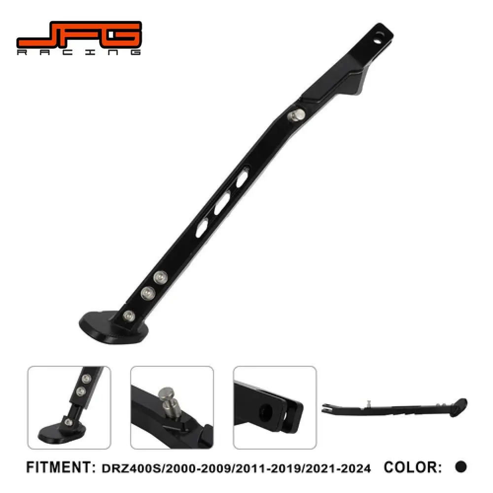 

For Suzuki DRZ400S 2000-2009/2011-2019/2021-2024 CNC Height Adjustable Kickstand Motorcycle Stand Side Support Stand JFG