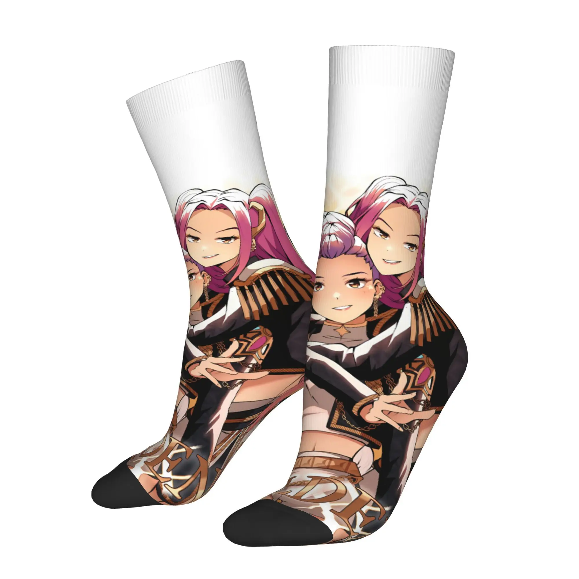 

K POP Huntrx мультфильм KPop охотники на демонов аниме носки с принтом мужские модные полиэстеровые носки