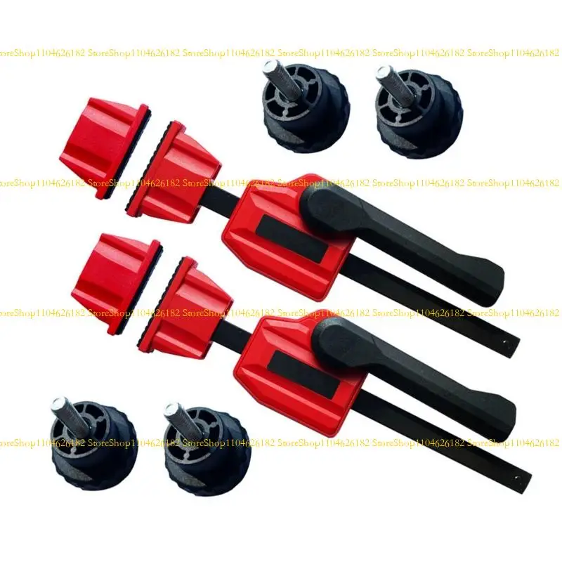 

Q2Q4 20mm Adjustable Opening Benches Dog Clamp Plastic Quick Release Hold Down Auxiliary Clamping Tool for Assembling