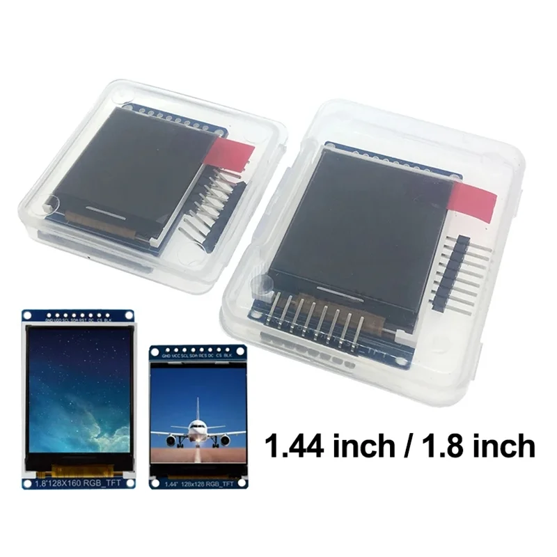 Écran couleur TFT avec interface HD éventuelles I, écran LCD, pilote ST7735, compatible IC, 1.44 pouces, 1.8 pouces