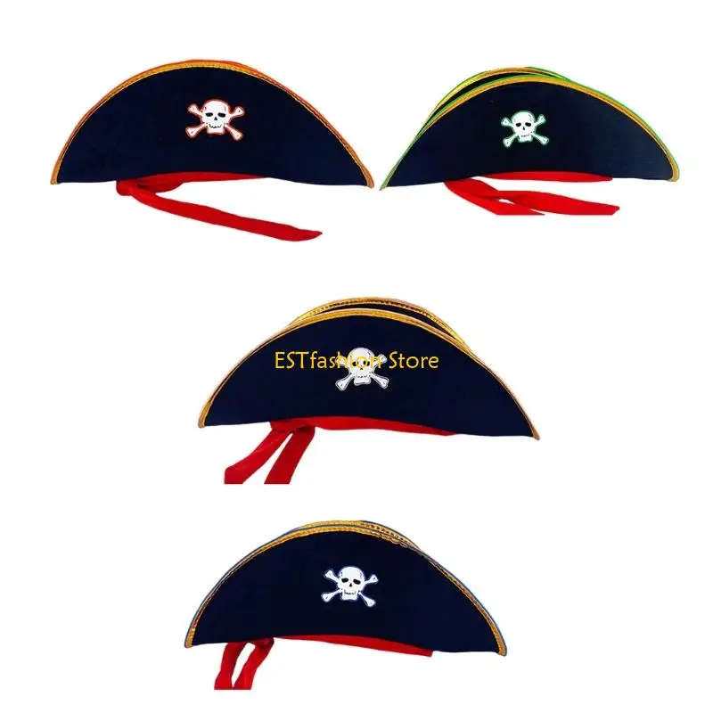 

Y5GC LED LIGHT UP PIRATE HAT PIRATE COSTUME HAT для мужчин Женщины маскируют Хэллоуин
