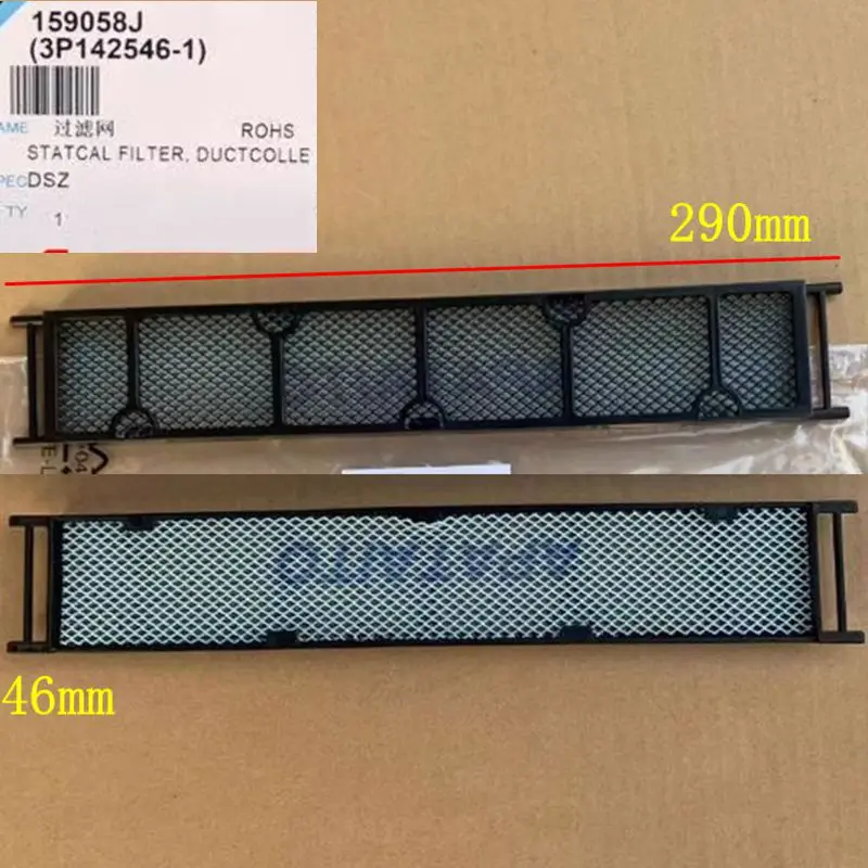 Größe 290 * 46 mm 1 Stück Klimaanlagenfilter Sterilisation Baumwollblech Antibakterielle Filtersiebkomponenten für Daikin