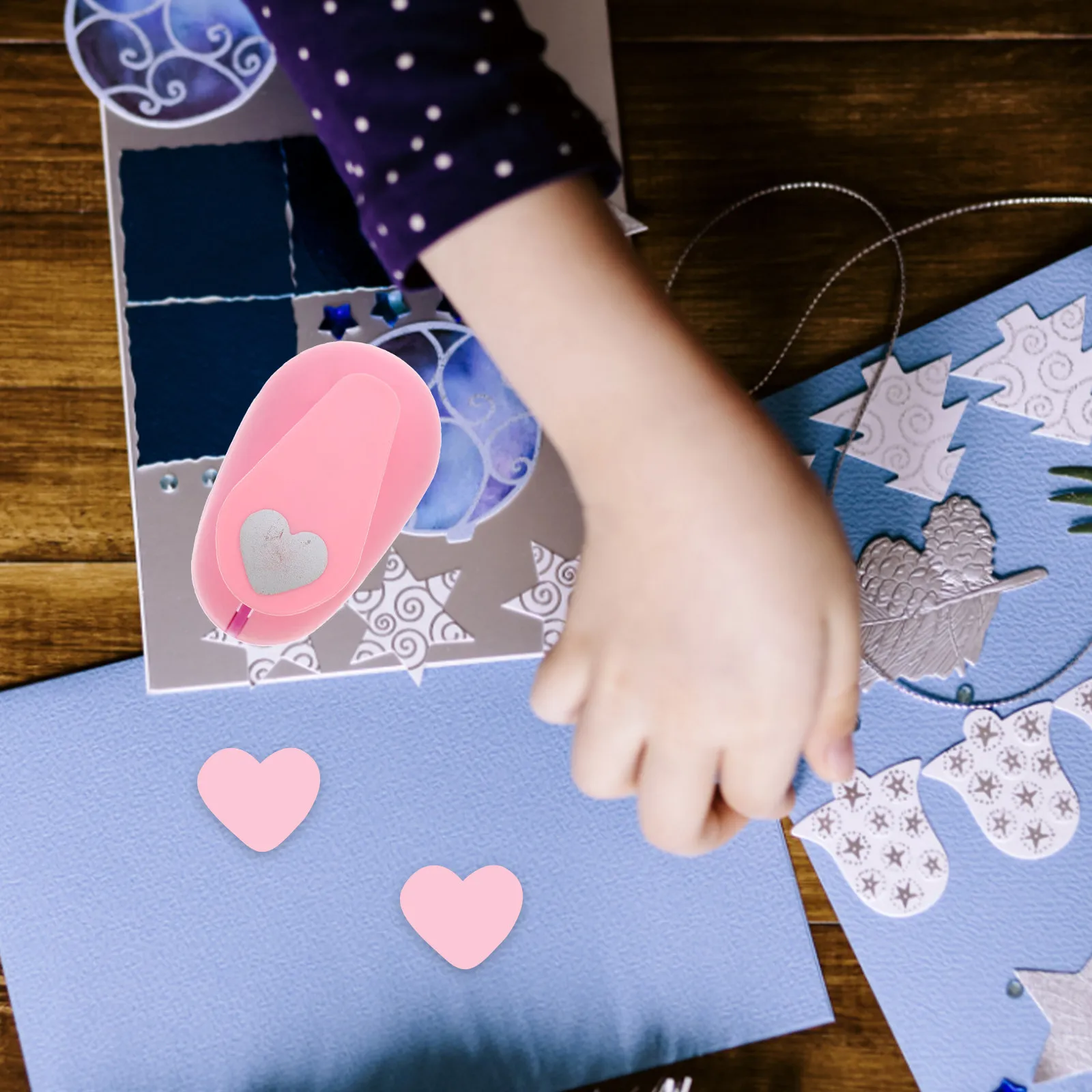 Scrapbooking DIY Punch Craft Art Paper Punch for Homemade Cards DIY Projects Photo Diary Envelope Tags Labels Portable