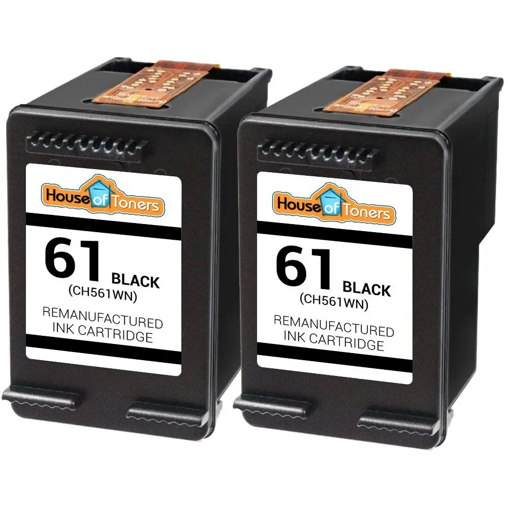 2 #61 Black Ink for HP Deskjet 2510 2514 2540 2541 2542 2543 2544 3510 3512 3516