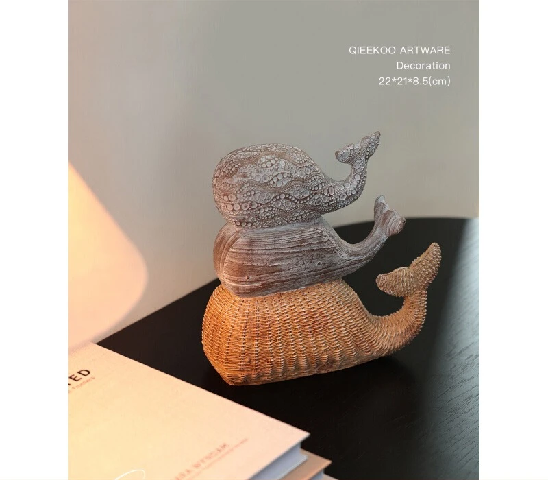 

Book desktop living room bedroom light luxury cute ocean wind whale cute pet entrance art decoration ornament