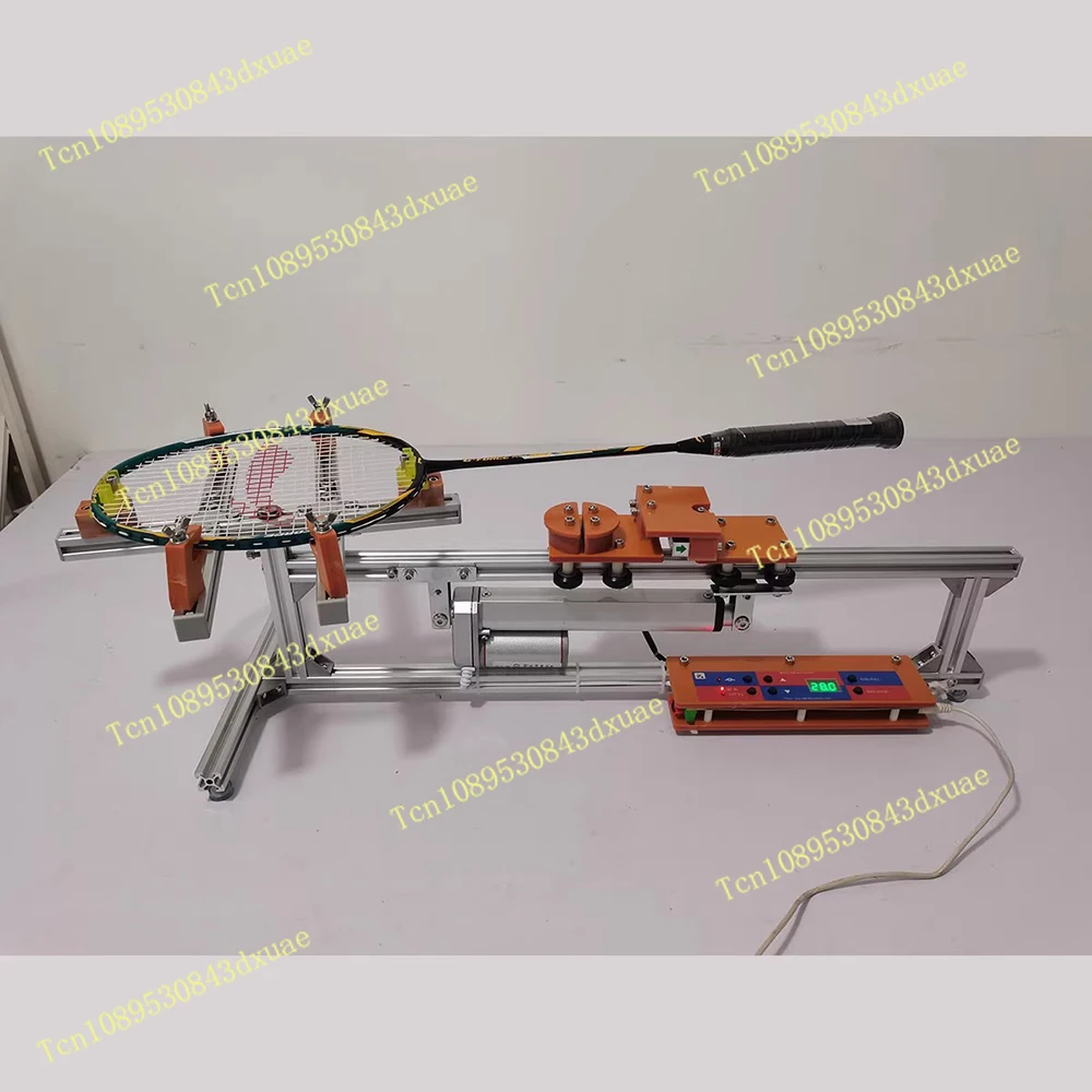 Smart Clamp-Type Electric Badminton Racket Stringing Machine Wire Stretcher DIY Racket Frame Threading Machine + Standard Tool