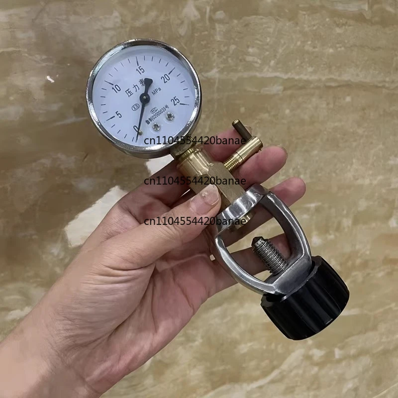 Oxygen cylinder pressure gauge, pressure , single gauge, diving gas cylinder residual pressure , barometer
