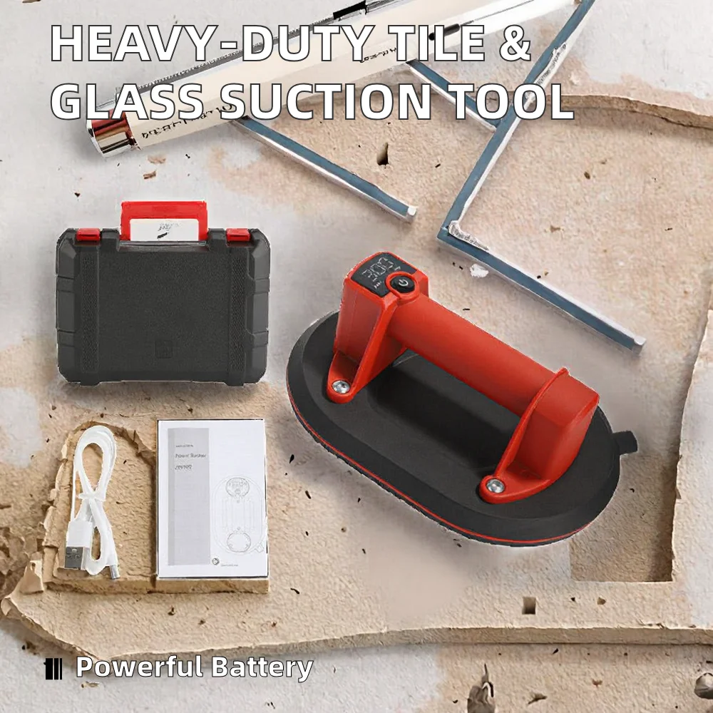 Large Tile Rubber Suction Cup Industrial Grade Construction Use Air Pump Glass Floor Marble Rough Surface Tile Tool Suction