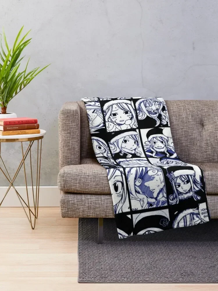 Juvia Lockser - FT manga panel collage Throw Blanket Polar For Decorative Sofa Blankets