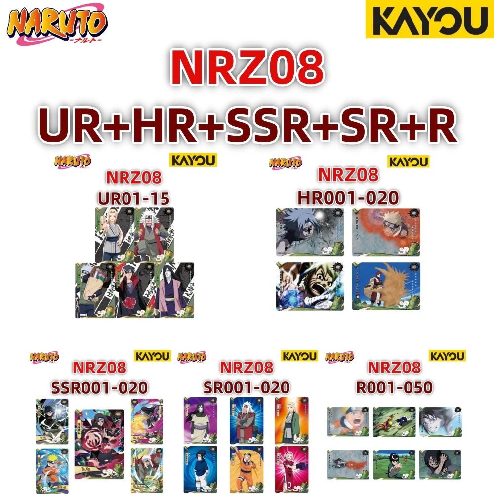 Kayou Naruto Card T4W8 T2W9 Complete Set BP\CR\ASP\UR\MR\SSR\SR\R