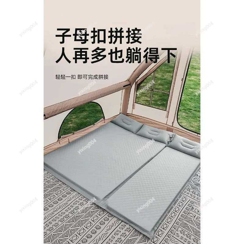 Single Double Inflatable Sleeping Pad Portable Air Mattress for Camping Tent Indoor Floor Sleeping