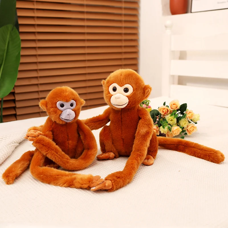 23/28cm Jungle Gorilla Plush Toy Long Hands Feet Monkey Doll Children's Christmas Gift Doll Ragdoll Stuffed Toys Stuffed Animal