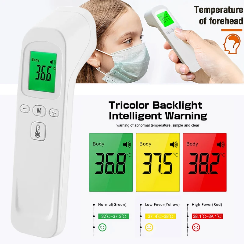 Digital Body Thermometer Handheld Fast Temperature Measure Meter Medical Fever Non-contact Forehead Thermometer ℃ ℉ Body Surface